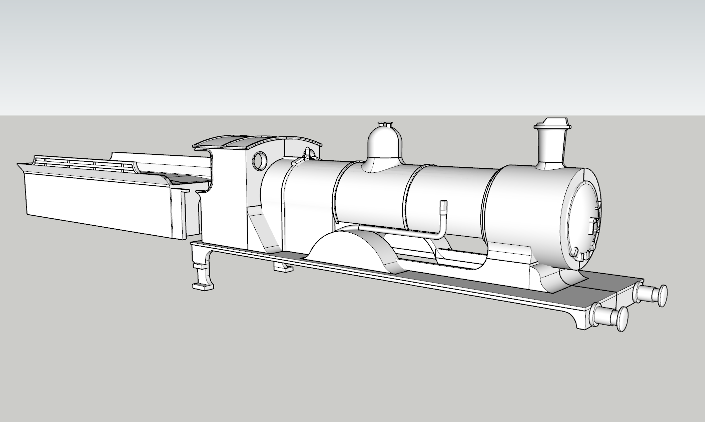 (image for) LSWR Drummond L11 Class - "What if" w/ 8w Tender